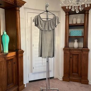 Abercrombie & Fitch grey - off the shoulder dress